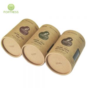Изготовленный на заказ пакет для упаковки чая из пищевой бумажной трубки с окном из ПВХ - Коробка для упаковки кофе/чая из бумажной трубки - 2