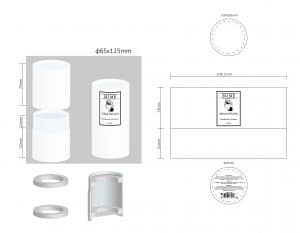 Высококачественная бумажная упаковка для рассыпного чая нового дизайна с металлической крышкой - Коробка для упаковки кофе/чая из бумажной трубки - 9