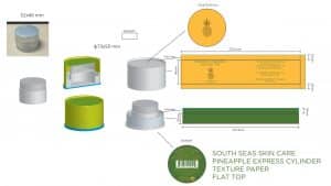 粉および健康な食糧のための容易な破損ふたが付いている顧客用 eco のボール紙の生物分解性のクラフト紙の管の包装 - クラフト紙管包装シリンダーボックス - 3