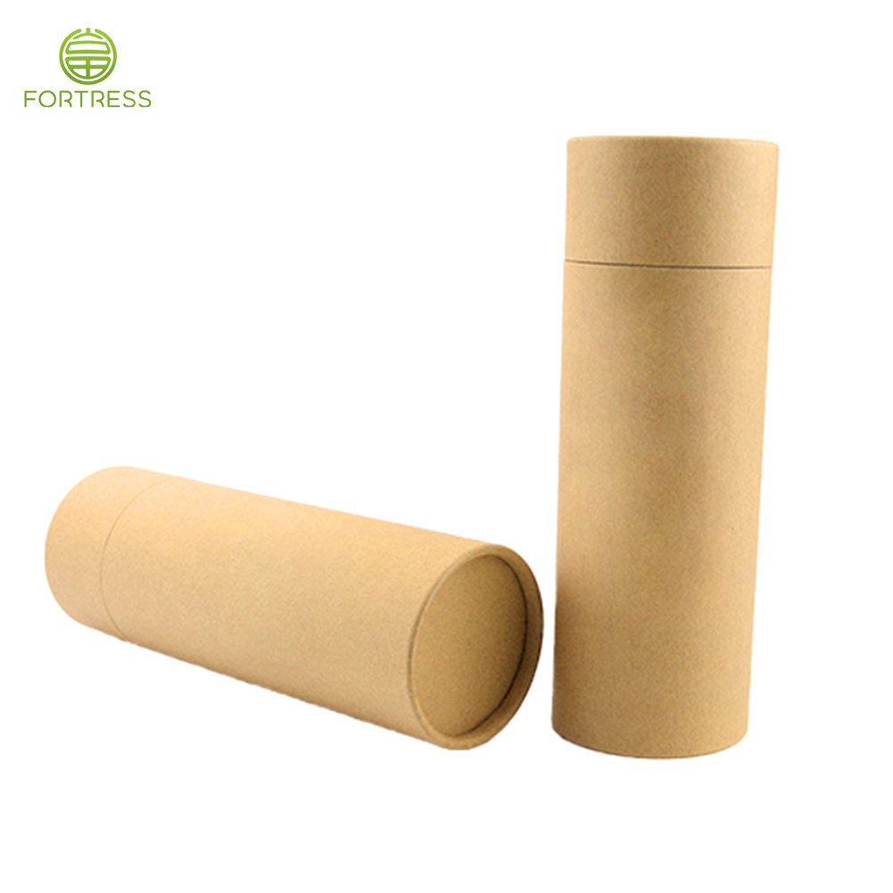 Natural brown kraft paper tube packaging for supplement/capsule/organic products - Health care products packaging - 4