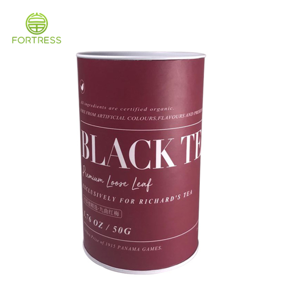 High-quality new design Loose Tea paper packaging with metal lid - Coffee/Tea Paper Packaging Tube Box - 1