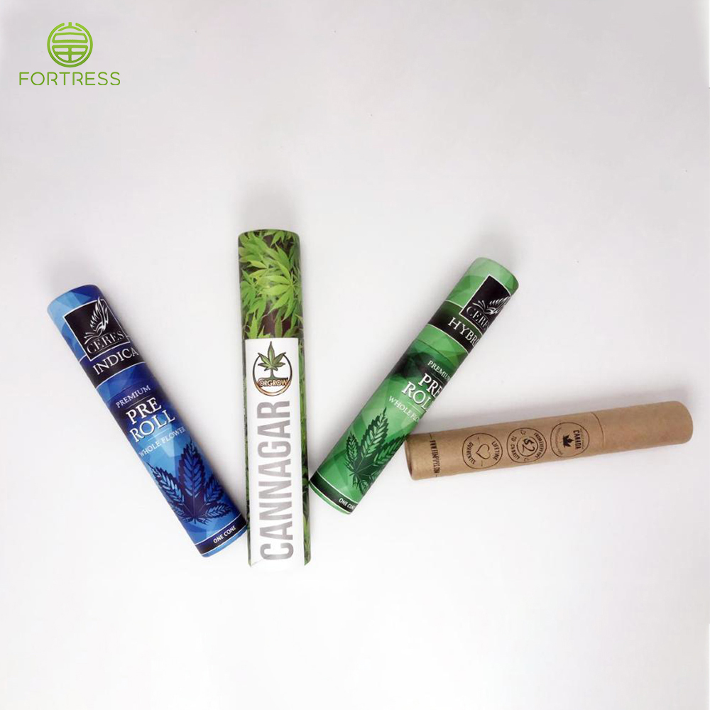 Biodegradable cardboard CBD paper tube for pre roll/vape - CBD Paper Packaging Tube Box - 4