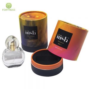 2021 hot sale Custom printing paper tube Packaging for perfume bottle gift