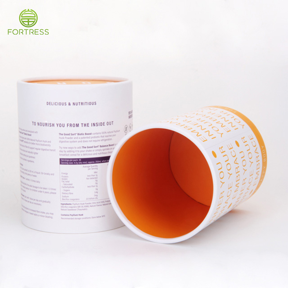 Custom Design Printed supplement products Round Tube Packaging - Supplement Paper Packaging Tube Box - 4