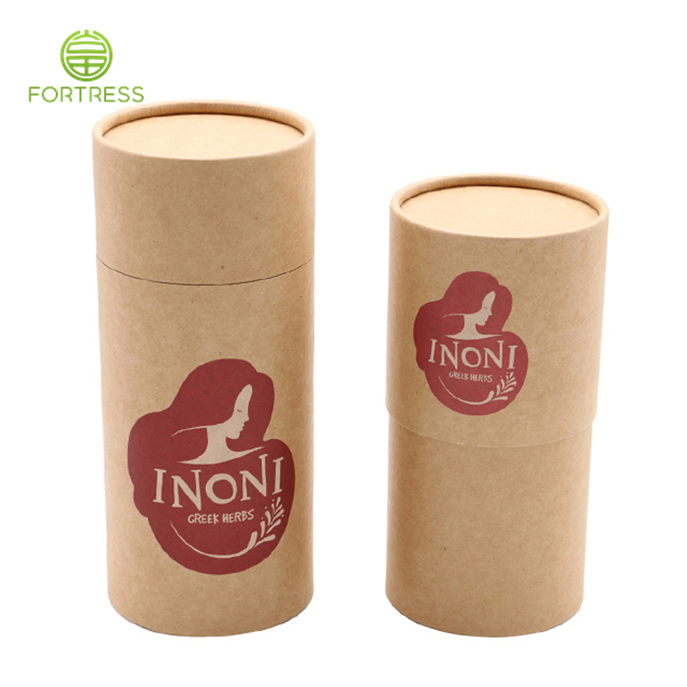 Custom food paper tube packaging Tea paper package with PVC window - Coffee/Tea Paper Packaging Tube Box - 5
