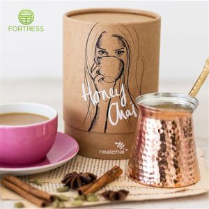 Custom paper tube packaging for Tea from China supplier - Kraft Paper Tube Packaging Cylinder Box - 3