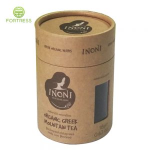 High-quality Custom food paper tube packaging Tea paper package with Lid