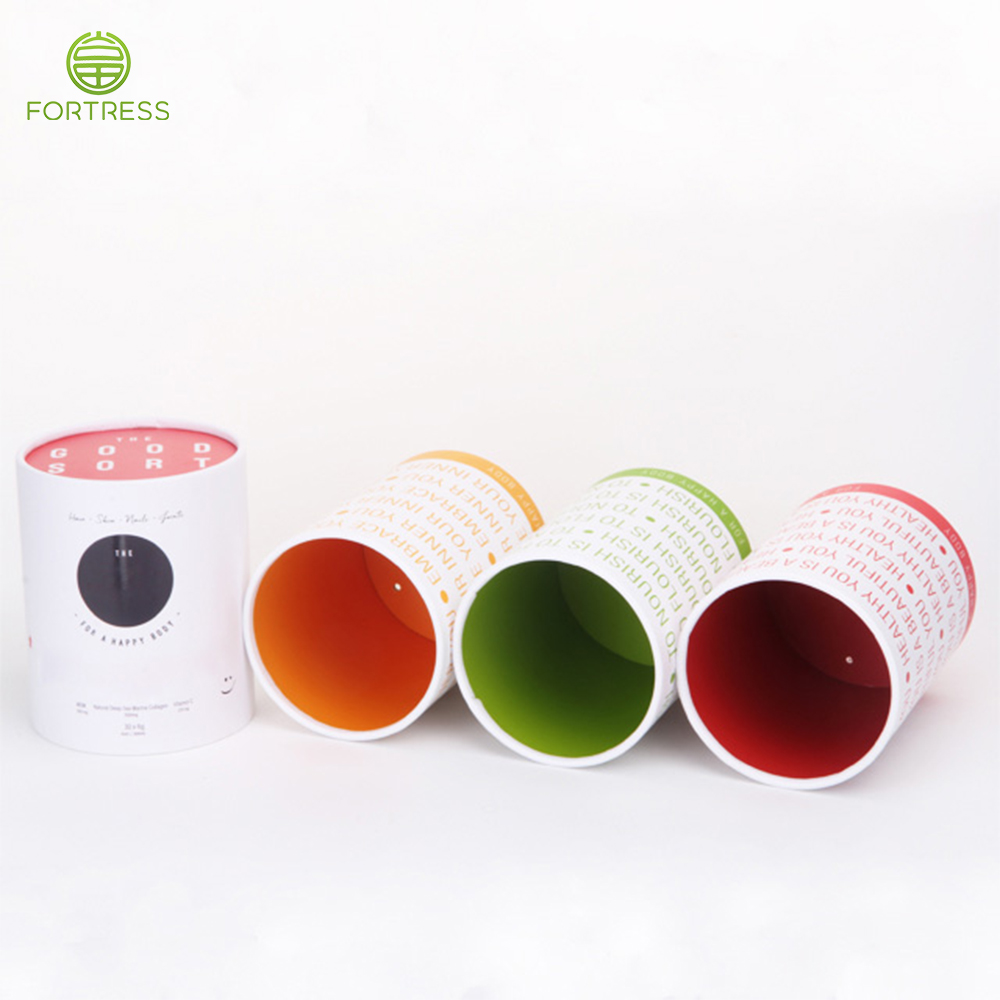 Custom Design Printed supplement products Round Tube Packaging - Supplement Paper Packaging Tube Box - 1