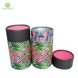 paper tube packaging food grade cardboard cylinder container for supplement round box packaging