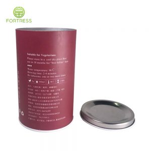 High-quality new design Loose Tea paper packaging with metal lid - Coffee/Tea Paper Packaging Tube Box - 2