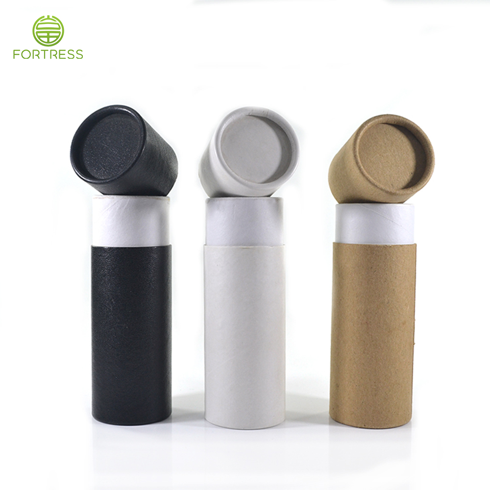 2021 Fortress 100% biodegradable natural kraft paper tube box - CBD Paper Packaging Tube Box - 1