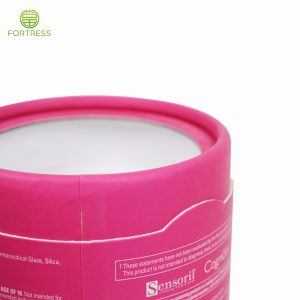 Custom Design Printed  Collagen cylinder box Packaging with flat edge - Health care products packaging - 3