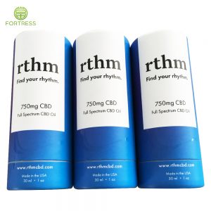 Creative design custom printing  paper tube for 750mg full spectrum CBD - CBD Paper Packaging Tube Box - 3