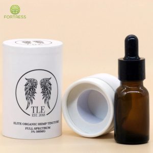 Custom  packaging paper pube For 10ml organic hemp tincture - CBD Paper Packaging Tube Box - 3