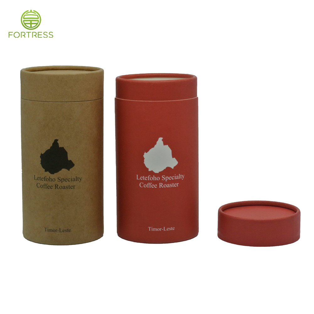OEM Full Color Printed Coffee Kraft paper tube Food Grade Paper Box In China - Coffee/Tea Paper Packaging Tube Box - 4