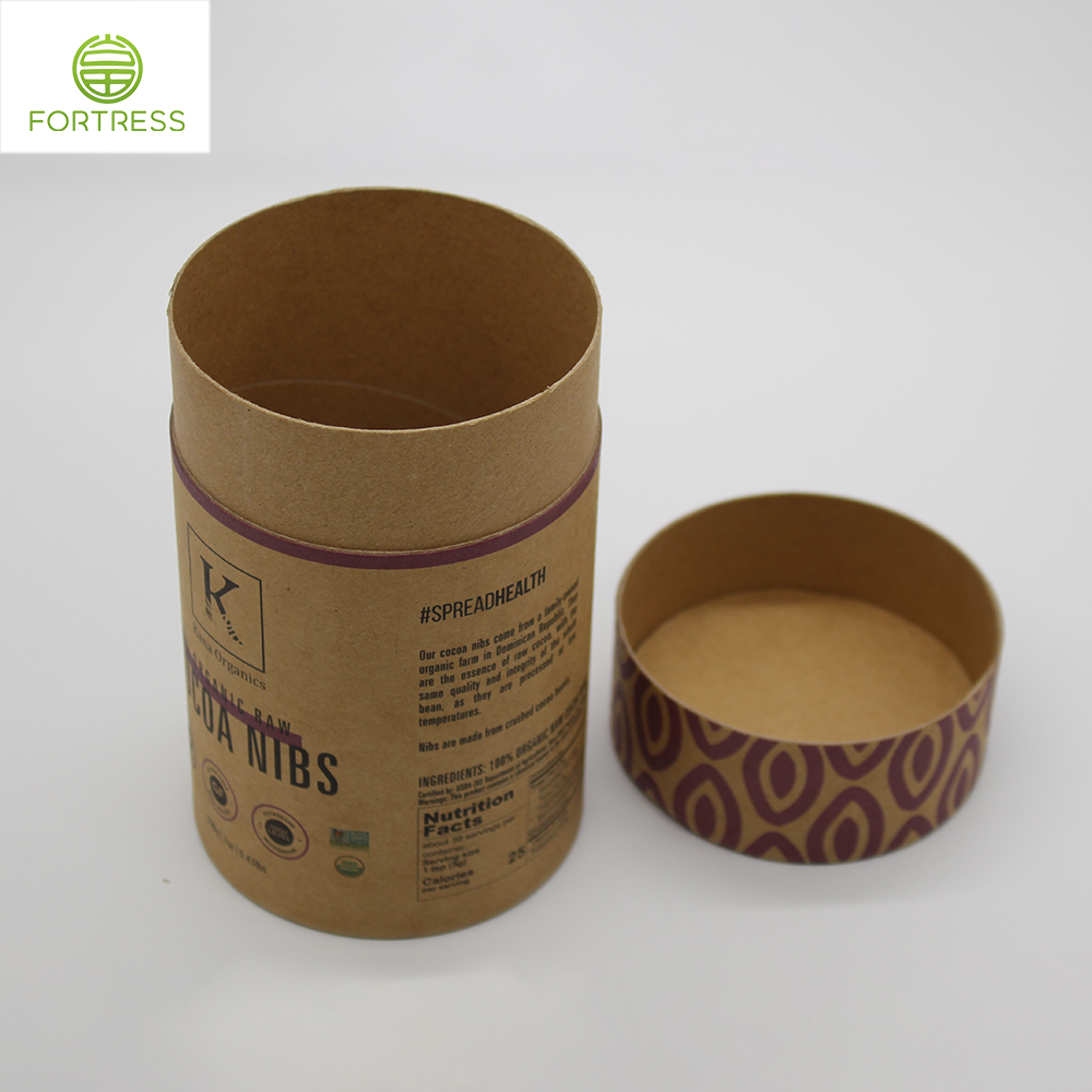 Factory price biodegradable paper packaging cardboard Coffee round kraft paper tube box - Coffee/Tea Paper Packaging Tube Box - 4