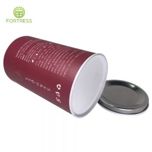 High-quality new design Loose Tea paper packaging with metal lid - Coffee/Tea Paper Packaging Tube Box - 3