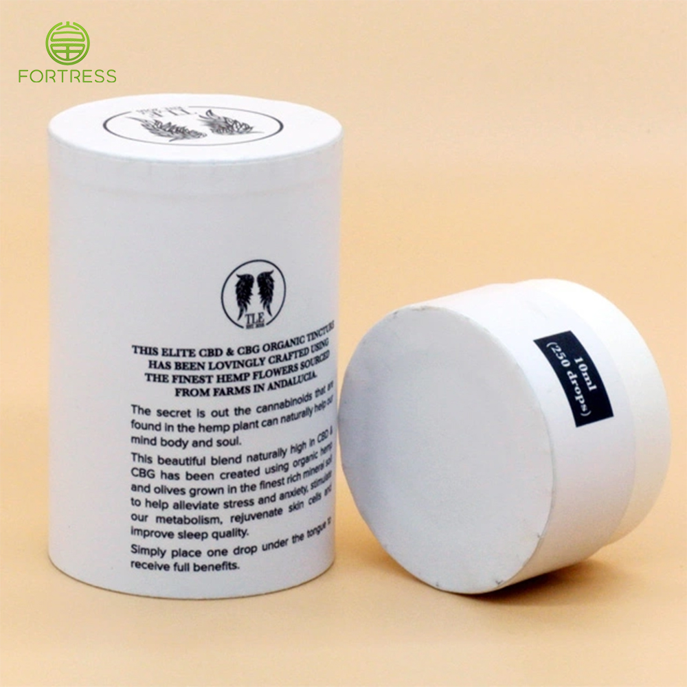 Custom  packaging paper pube For 10ml organic hemp tincture - CBD Paper Packaging Tube Box - 2