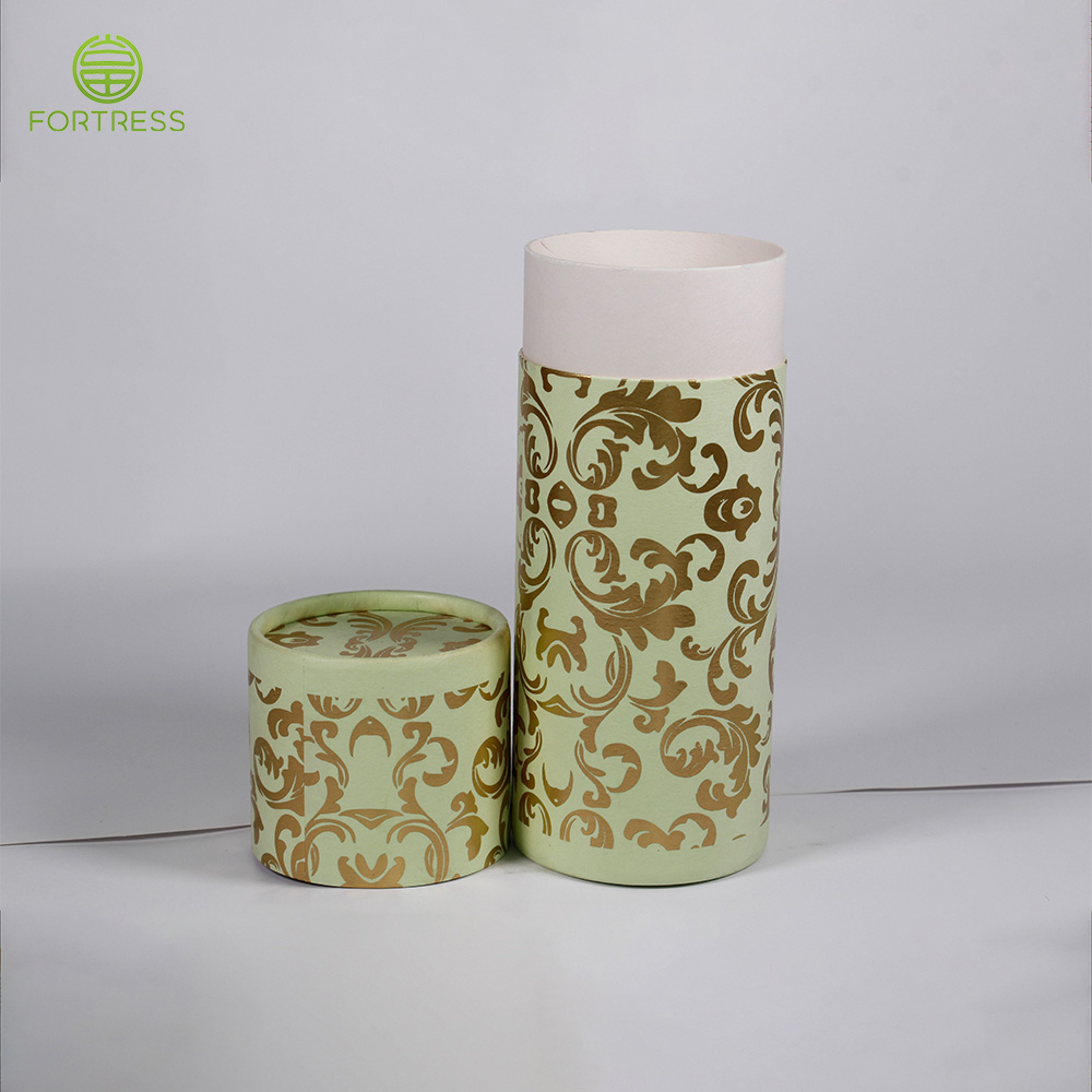 Luxurious design stamping paper box cylinder with rolled edge custom tube - Diffuser packaging - 2