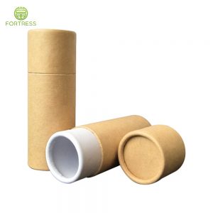 Natural brown kraft paper tube packaging for supplement/capsule/organic products - Health care products packaging - 3