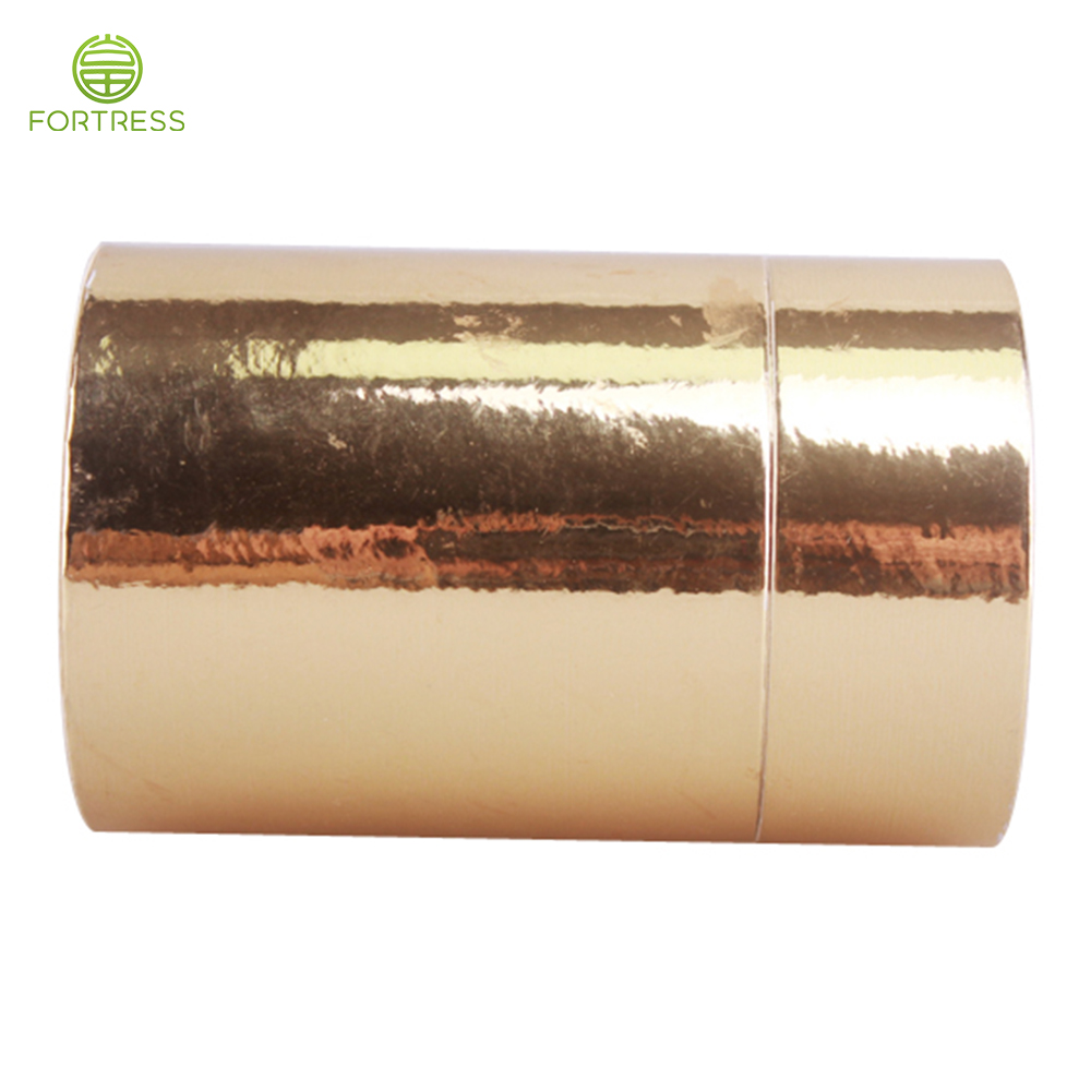 small gold luxury cardboard cosmetics carton packaging cylinder tubes makeup boxes - Eyelash Paper Packaging - 4
