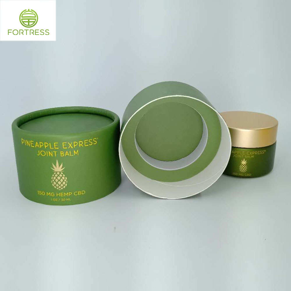 Customized Printed Eco-Friendly Cylinder Tube Box For 150MG HEMP CBD - CBD Paper Packaging Tube Box - 1