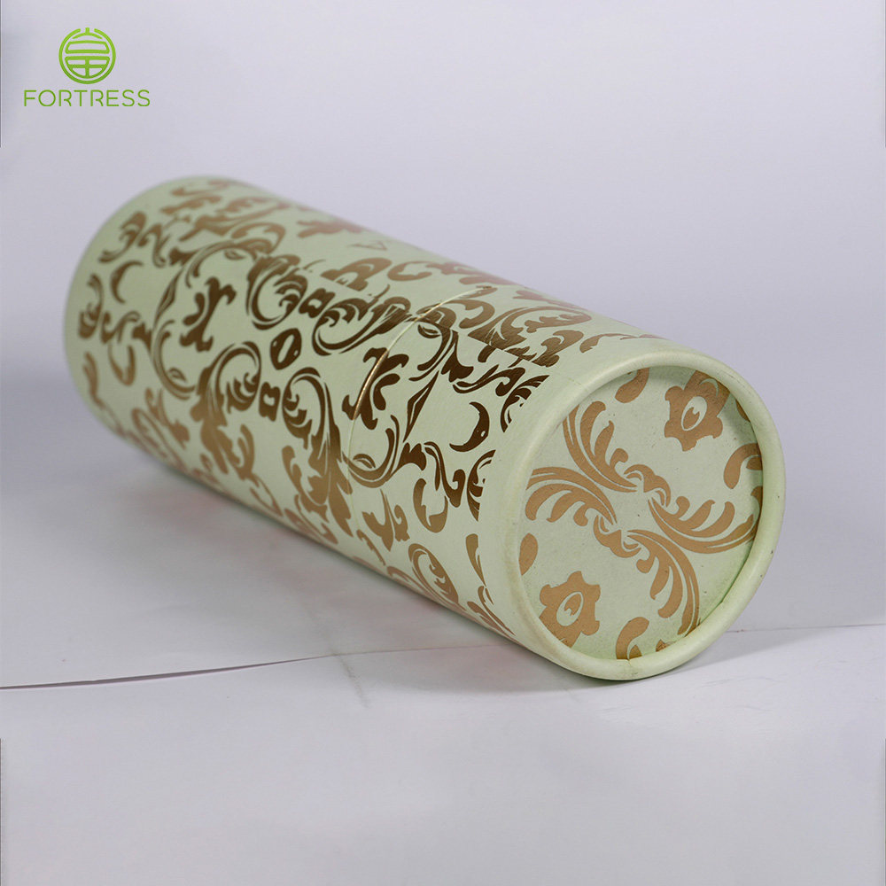 Luxurious design stamping paper box cylinder with rolled edge custom tube - Diffuser packaging - 3