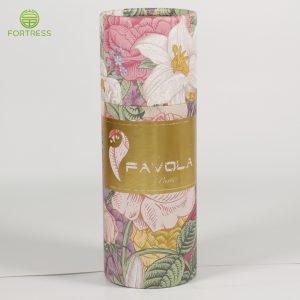 Colorful logo printing paper cylinder recycled box perfume packaging - Diffuser packaging - 3
