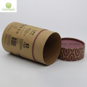 Factory price biodegradable paper packaging cardboard Coffee round kraft paper tube box - Coffee/Tea Paper Packaging Tube Box - 2