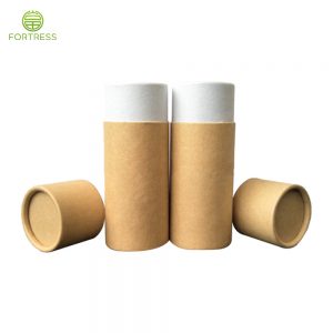Natural brown kraft paper tube packaging for supplement/capsule/organic products - Health care products packaging - 2