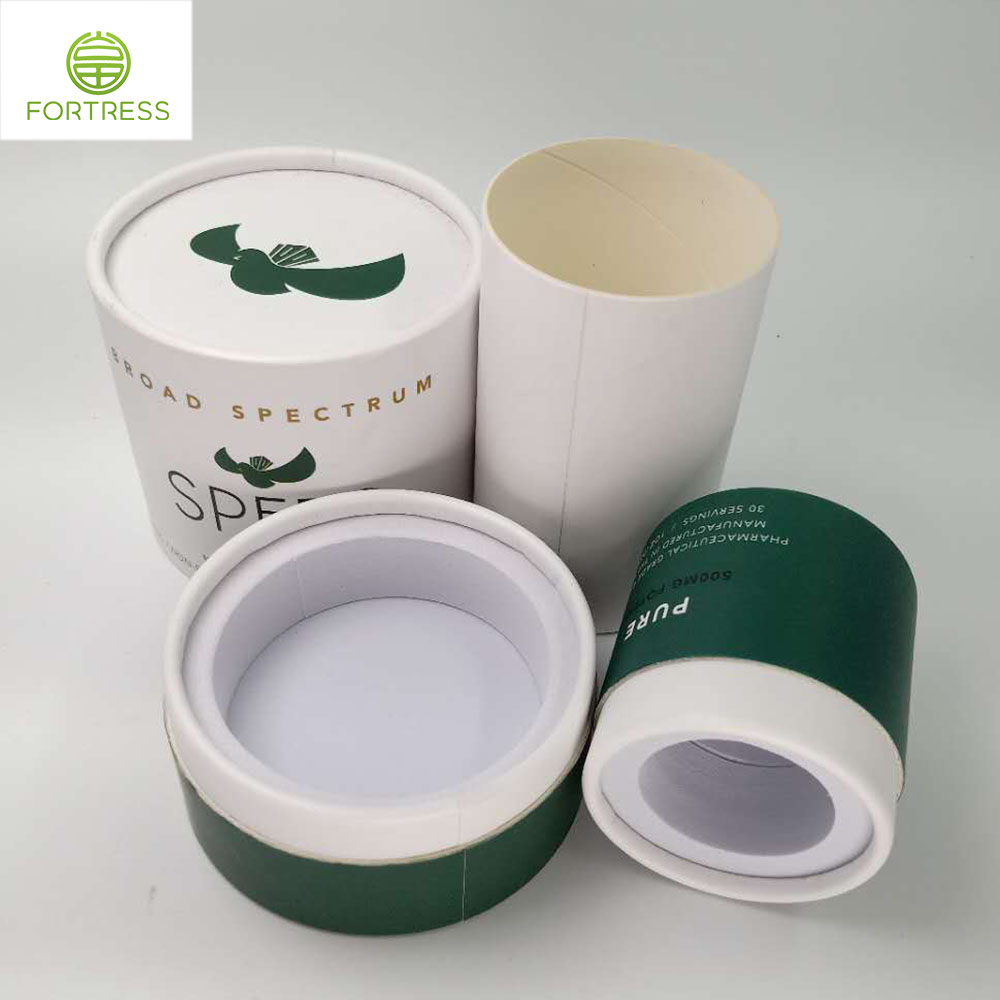 Eco friendly  packaging cardboard tube containers for whole plant CBD - CBD Paper Packaging Tube Box - 3