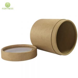 Natural Kraft Paper Material Food Paper Tubes with Transparent PVC Window - Food Paper Packaging Tube Box - 4