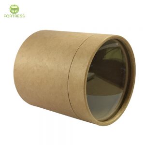 Natural Kraft Paper Material Food Paper Tubes with Transparent PVC Window - Food Paper Packaging Tube Box - 2