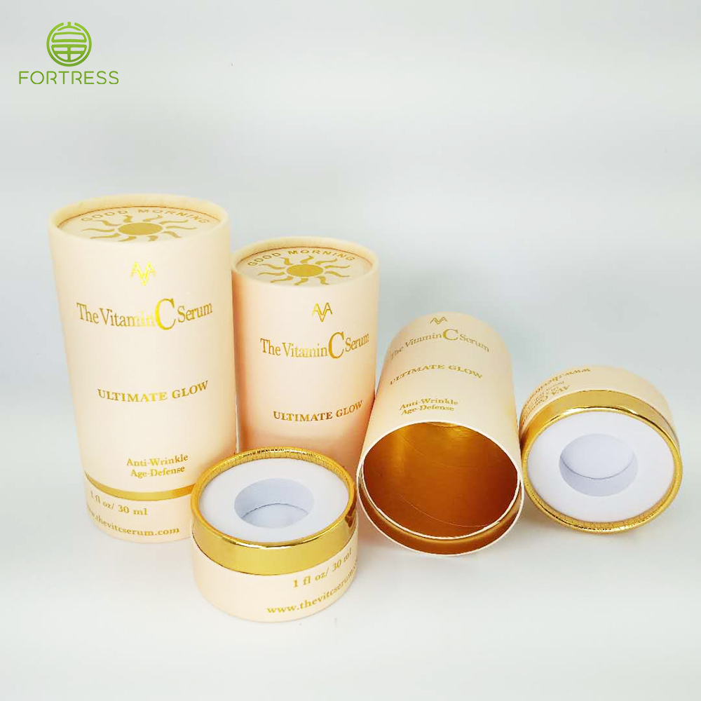 Factory price biodegradable paper packaging cardboard gift round tube box Lotion packaging - Cream Paper Packaging - 1