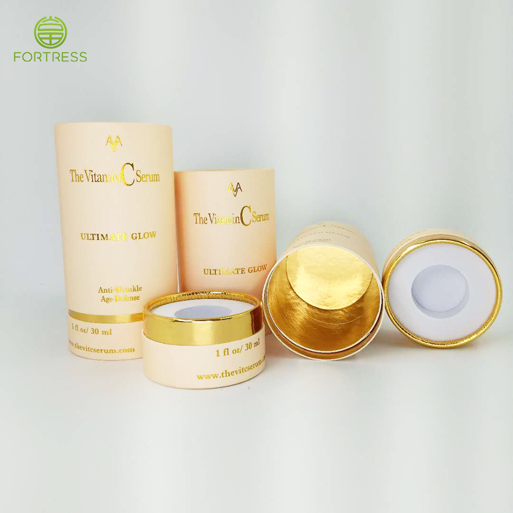 Factory price biodegradable paper packaging cardboard gift round tube box Lotion packaging - Cream Paper Packaging - 3