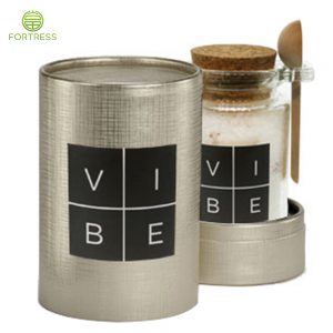 Luxury cosmetic packing tube printing for cosmetic cardboard tube with bath salt