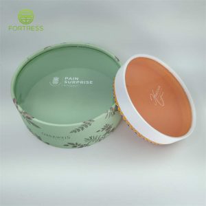 Round Chocolates Package Gift Paper Boxes for Cake Packing with Transparent Window on Top Lids - Food Paper Packaging Tube Box - 5