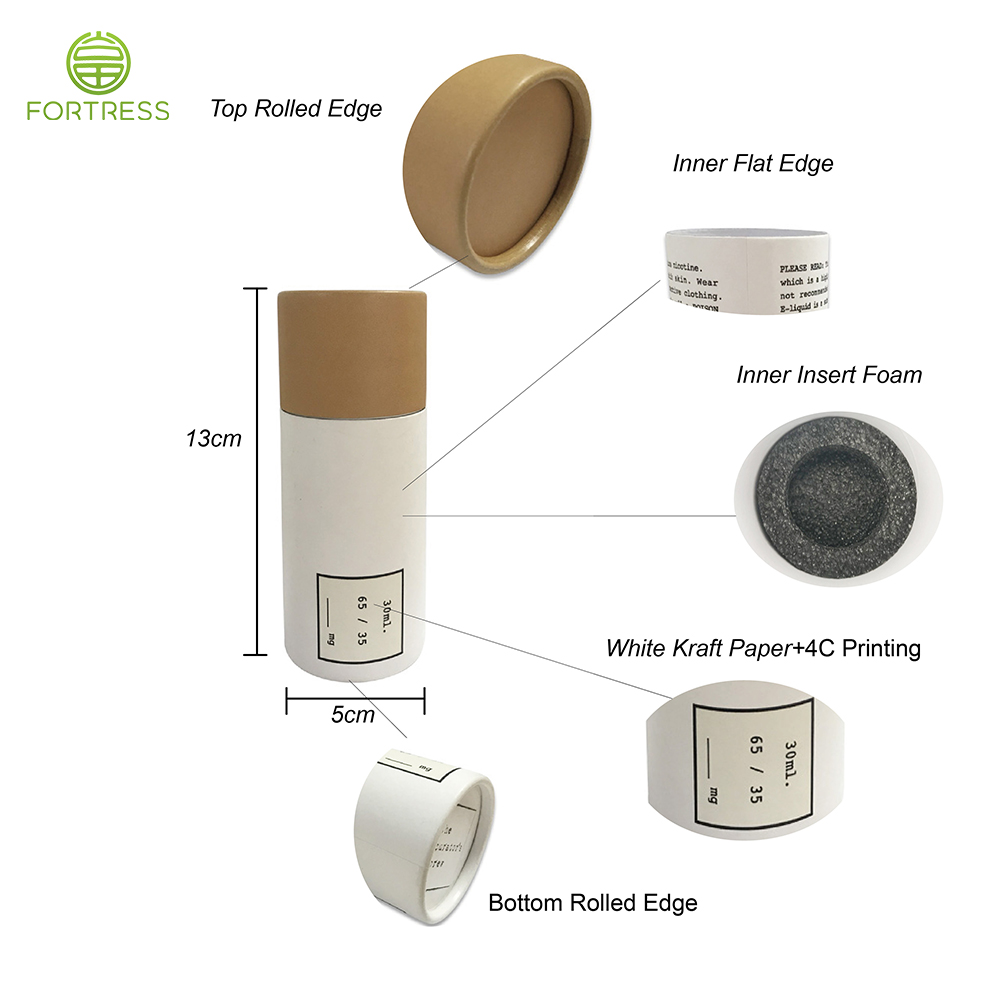 Fancy paper tube biodegradable essential oil tube packaging for essential oil bottle - Essential Oil Packaging - 1