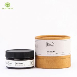 Custom printed cardboard face cream jar box paper packaging tube