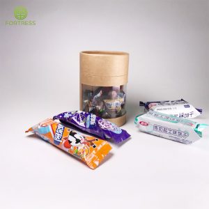 Wholesale Paper Materials with PVC Window Paper Tubes for Candy Confection Paper Tubes - Food Paper Packaging Tube Box - 1