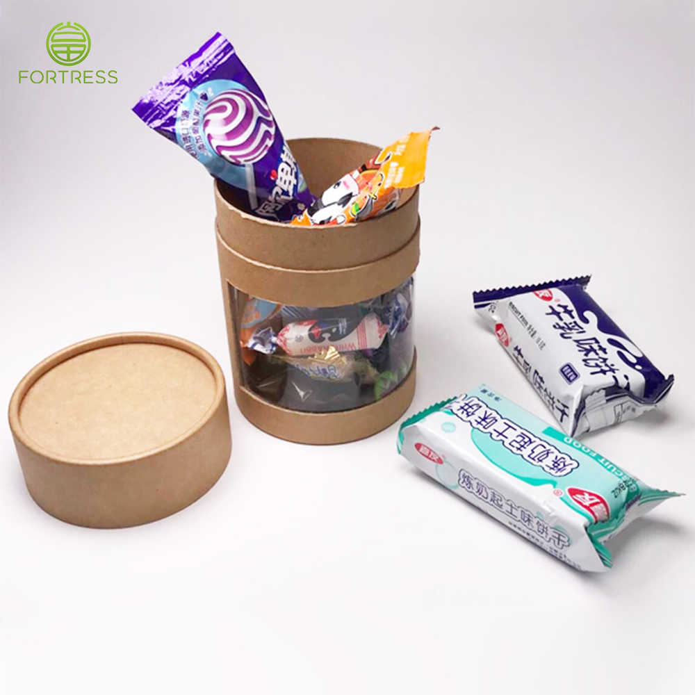 Wholesale Paper Materials with PVC Window Paper Tubes for Candy Confection Paper Tubes - Food Paper Packaging Tube Box - 2