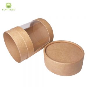 Wholesale Paper Materials with PVC Window Paper Tubes for Candy Confection Paper Tubes