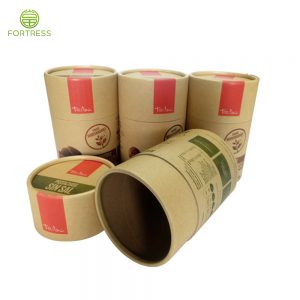 Biodegradable Food Packaging Kraft Cardboard Mix Nuts Paper Tube with Full Printing - Food Paper Packaging Tube Box - 2
