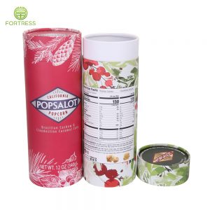 Wholesale Customized Airtight Popcorn Paper Box Tube with Brand Logo Printing