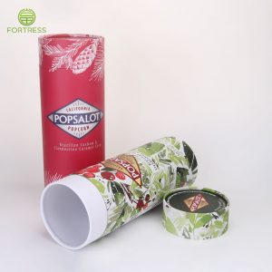 Wholesale Customized Airtight Popcorn Paper Box Tube with Brand Logo Printing - Food Paper Packaging Tube Box - 1