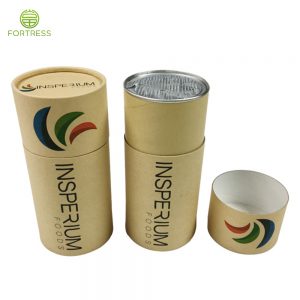 Custom Kraft Paper Tube Cardboard Packaging Bottle Cylinder Box -  - 8