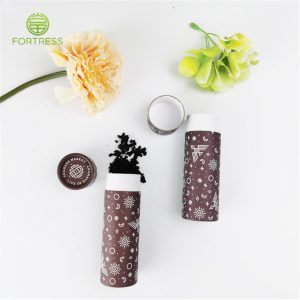 Environmental Friendly Natural White Kraft Container Food Grade Tube for Spices with Full Printing - Food Paper Packaging Tube Box - 1