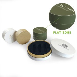 Fashion Design Eco Friendly Customized Jewellery Paper Tube with flat edge - Flat edge paper tube - 4