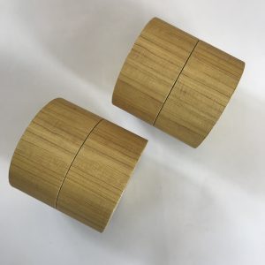 Customized handmade Wood grain paper packaging luxury cardboard bath bomb packaging box - Flat edge paper tube - 4
