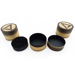 New trend packaging Customized Printed Jewellry Paper Box with FLAT EDGES kraft round paper tube - Flat edge paper tube - 3